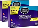 berkley jensen Omeprazole 20 mg Delayed Release Tablets - Heartburn Medicine- Acid Riduttore Pillole - Tratta Frequent Heartburn - 3 x 14-Day Courses, 42 Count (Pack of 2)