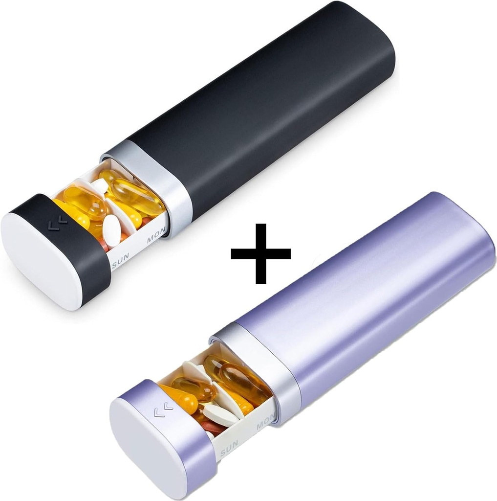 Asteko pilula-antolatzailea 7 egun, Betife Daily Pill Box, Travel Pill Case, Cute Pill Holder to Holder to Holding Vitamins, Medicines, Supplements, Pills Organizer