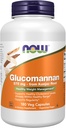 Now Foods Supplements, Glucomannan (Amorphothallus konjac) 575 mg, Suporta Regularidade*, Gestão de Peso Saudável*, 180 Cápsulas Veg
