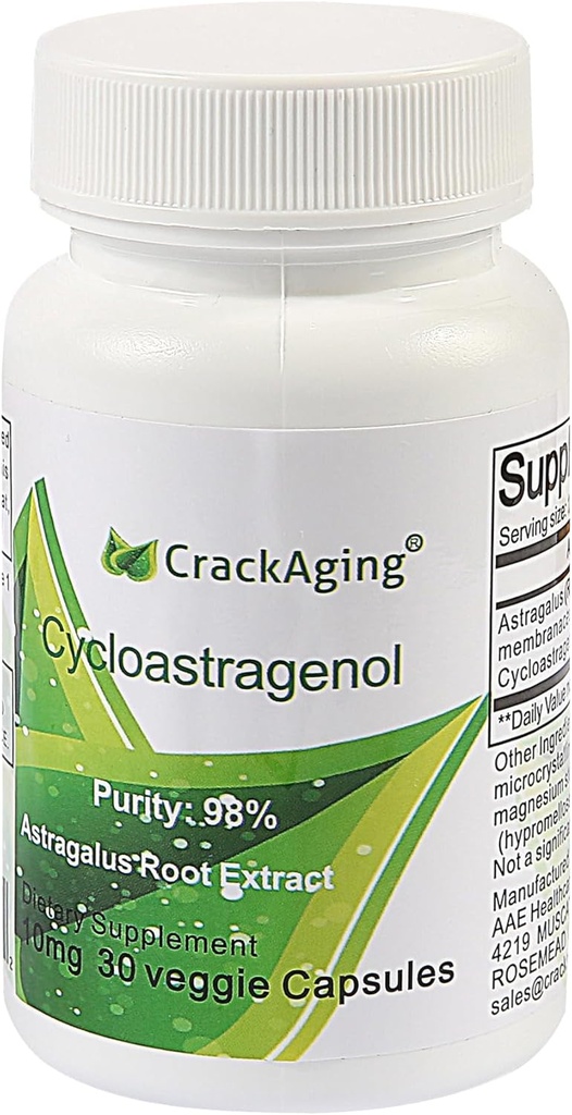 Cracking Super- Absorbtion Cycloastralagenol 98% 10 mg / Cap, 30 Caps- Stiprumo Ilgumas Klasikinis Anti- Senėjimas aktyvinti & DNR ląstelių telomerazė ® 124; Telomere papildai