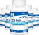 Kualitas Pilihan Mens Satu Daily Multivitamin dengan Vitamin A C D E B (1, 2, & 6) dan Suplemen Mineral dalam 60 Count Bottles (5 Pack)
