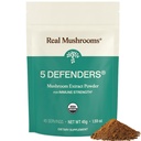 Real Mushrooms 5 Defenders Mushroom Complex - Functional Mushrooms Extract from Chaga, Shiitake, Maitake, Reishi, Turkey Tail Mushroom Blend for Wellness Support with Beta Glucans - 45 Servings