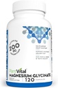 PlantVital マグネシウム Glycinate 200mg 120 カプセル - 高吸収性、非 GMO、ビーガン、グルテンフリー - サポート正常な睡眠、筋肉及び神経機能、正常な中心及び骨の健康、助けの感じ Calm 及び弛緩