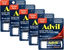 Advil Ibuprofen 200mg (NSAID) Pocket Pack, 10 compresse rivestite (Pack of 5)