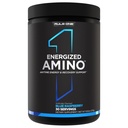 Rule 1 Proteins Energized Amino – Anytime Energy and Recovery Support with BCAAs, Glutamine, Citrulline, Beta Alanine, Caffeine from Green Coffee and Tea Leaf Extracts (Blue Raspberry, 30 Servings)