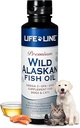 Life Line Pet Nutrition Wild Alaskan Fish Omega33 dodatek pro kůži & Coat - Podporuje mozek, oko & srdce zdraví u psů & koček, 8.5oz