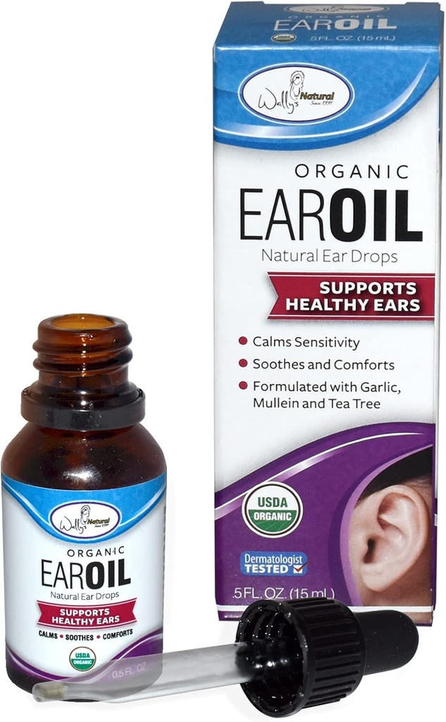 Wally's Natural Organic Ear Oil, 0,5 Ounce