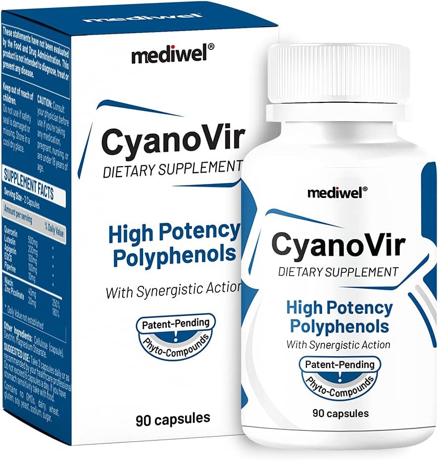 CyanoVir – 고급 면역 지원 공식 – Quercetin, Luteolin, Apigenin, EGCG – Immune 건강, 세포 보호 및 갱신 및 호흡 기능을 촉진 – 미국에서 만든