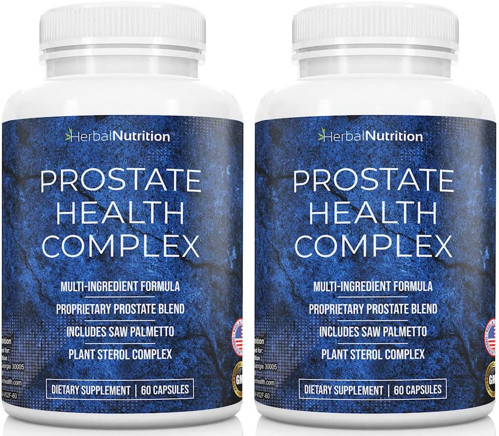 Prostata-Gesundheitsergänzung für Männer Ein Komplex mit Saw Palmetto Multi-Ingredient-Formel, 30 synergistische Vitamine & Kräuter zur Unterstützung Prostata und Urinary Tract Gesundheit, Zwei Flasche Pack 40 Tage Versorgung!