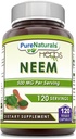 Pure Naturals Neem (Made with Natural Neem Leaf): 124; 500mg 120 Veggie Kapsle dodatek 124; Non-GMO CARL 124; Gluten Free CARL 124; Made in USA: 124; Ideální pro vegetariány