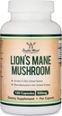 Lions Organques Mane Mue Kush room Capsules (120 comte), per al focus i Imne salut, el tercer Partit Tested i adult als EUA - per doble Wood