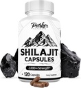 Parker Naturals Pure Himalaya Shilajit Capsules, 2000 mg Strength Shilajitwear ve Fulvic Acid Supplement, Vegan ve Gluten-Free Capsules, 120 Kont