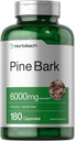 Horbäach Pine Bark לחלץ | 6000 מ"ג | 180 קפסולות | תקן מכיל 75% Proanthocyanidins | Non-GMO, Gluten Free Supplement