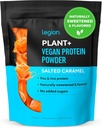 LEGION Plant + Vegan protein pulver, ris og pea, plantebasert protein blanding. Glutenfri, GMO Gratis, Naturlig søtt og smakfullt, 20 Serveringer, 2 Lbs (saltet karamell)