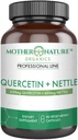 Quercetin 600mg " Nettle 600mg - Natural Flavonoids supplement for Seasonal Irritants, Immune Response, Healthy Aging and Longevity - Non Drowsy, Non GMO, Vegan - (90 Capsules)