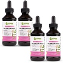 Valerian Root Extract - Max Strength, Liquid Valerian Root Absorbs Better Than Capsules, for Relaxation and Restful Sleep, Alcohol-Free - 4 Bottles, 4 Oz Each (240 Servings)