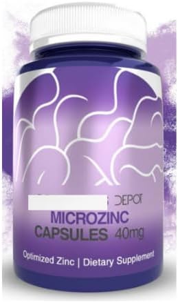 Depot MicroZinc Capsules, 40mg Energetika, 365 Count Dietary Supplement
