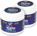 Blue Goo Pain Relieving Gel – for Back, Neck, Muscle and Joint Pain, Fast-Acting Cooling and Soothing Relief with 100% Pure Emu Oil, 4 oz (2 Pack)
