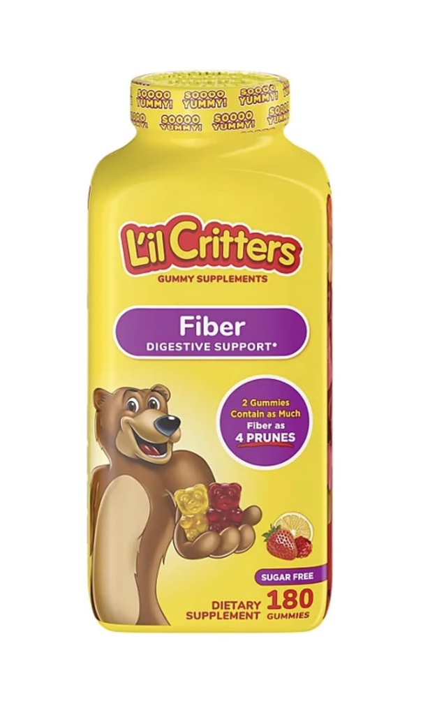 L'il Critters Fiber Gummies, Sugar Free, 180 Count