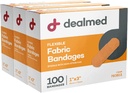 Esterile Sterile Fbric Acuture Bandages uts 1x3 nch 100/Box - 3 caixes - Primer paquet d'Ajuda - Soft Ste Wound Patch for Medical, Kits d'emergència i Clinic