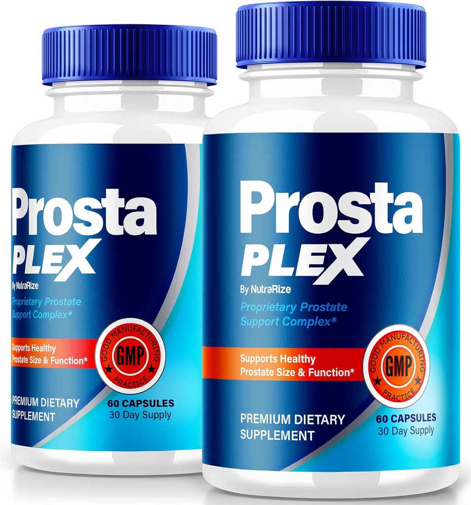 NutraRize (2 Pack) Prosta Plex, ProstaPlex All Natural supplement to Support Prostate Heath, Official Formula to Regain Control " Support Overall Wellness, Prosta Plex Plus Reviews (120 Capsules)