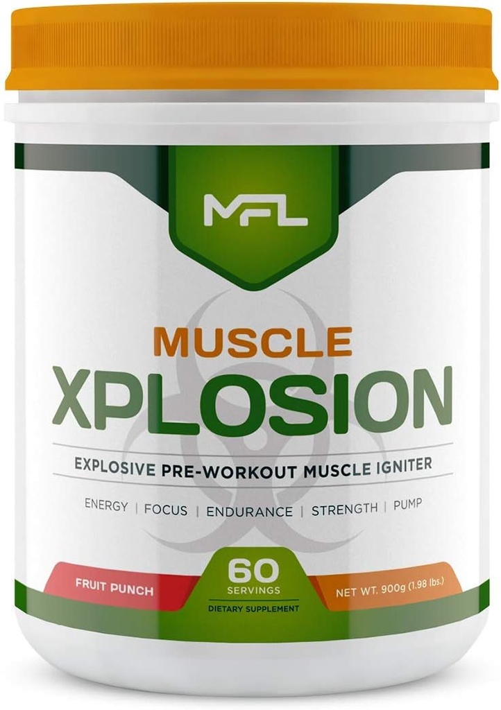 MFL Muscle Xplosion  готварска храна 0 Захар  по-сладка със захар, подсладена със Стевия  по цялата природа 60 Serbings (Fruit Punch)