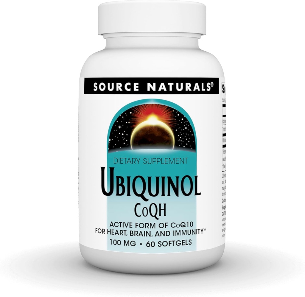 Iturri naturalak Ubiquinol CoQH 100mg zerbitzatu - 60 Softgels