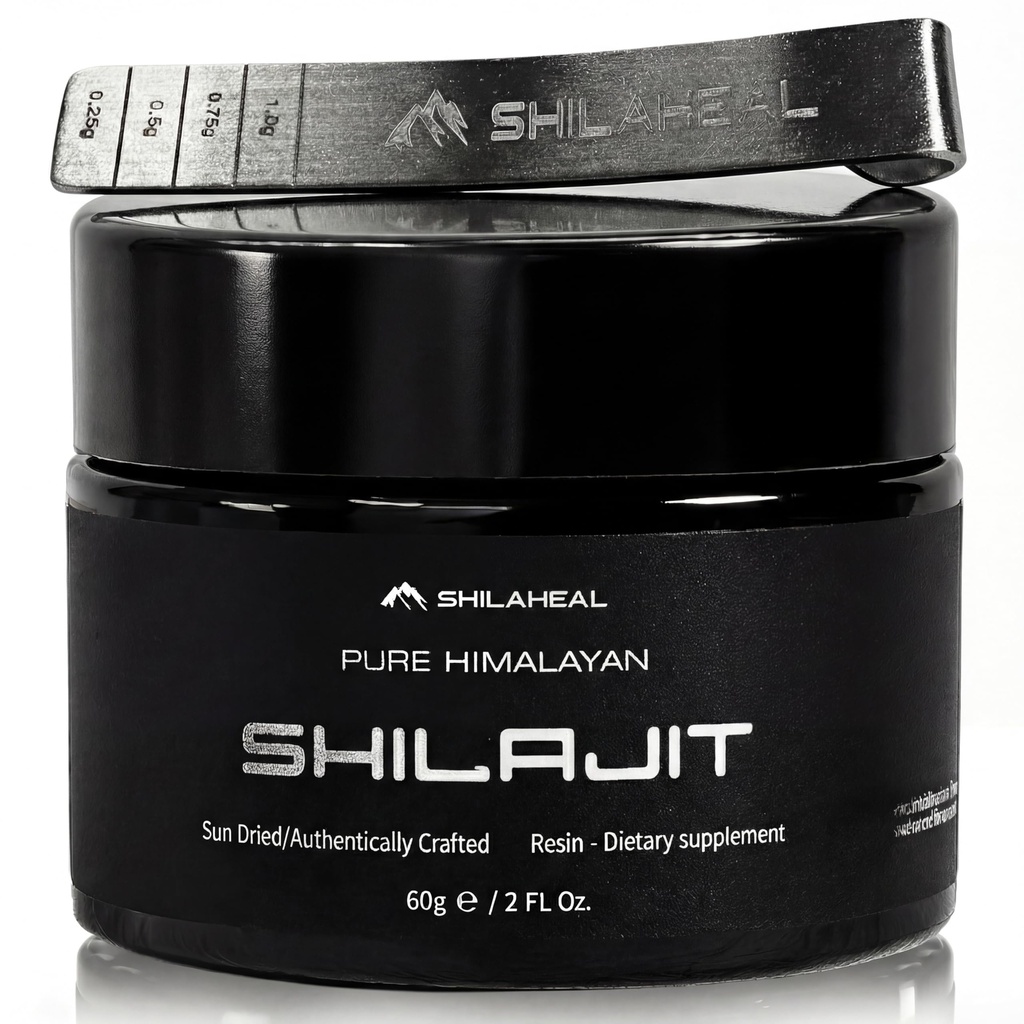Shilajit Authentic Himalayan Shilajit Resin for Men & Women, High Fulvic Acid, Energy & Stamina, Immune Support, 85+ Trace Minerals, Lab Tested Organic Shilajit Resin, 100% Natural, 60 Grams