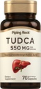 Piping Rock Tudca Supplement | 550 mg | 70 kapsler | Tauroursodeoksylsyre | Ikke-GMO, Glutenfri