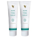 Forever Living - Aloe Vera Gelly - Pure Aloe Gel to Sooth, Moisturize ו- Condition - טבעוני וגלוטן חינם - 4 oz (Pack of 2)