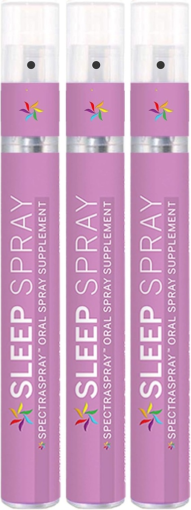 Spectraspray Sleep Support Spray Supplement 3 Pack - Supports Restness and Good Night's Sleep, 90 Hızlı Acting Sleep Aid, 30 Day Supply per Spray
