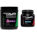 Pre JYM Grape Candy Pre Workout, Post JYM Active Matrix Post-Workout with BCAAs, Creatine HCI, Beta-Alanine | 30 Servings Each