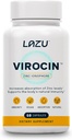 Lazu Virocin - Zink-Ergänzung - Zink Ionophore | Zink, Vitamin C, Vitamin D3 | Verbesserte Immununterstützung und schnelle Absorption | 60 Kapseln