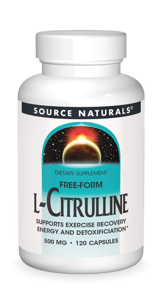 Source Naturals L-Citrulline - Supports Exercise Recovery, Energy and Detoxification*, 500 mg - 120 Capsules