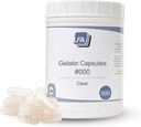 Mida dels 000 buits Capsules - 500 comte Gelatin Capsule buit - 000 unir-se a l'ompleble Capsule - Pil Capsules buida per a la safata de Pill Filler - Certificada Halal Beef Gel Caps