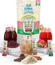 Hydration + Energy Electrolyte Drink Mix - Variety Pack с Hibiscus, Coffee Horchata & Strawberry Watermelon, Sugar-Free с кофеином, L-теанином, кокосовой водой и минералами