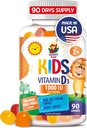 SUNNY SAM Vitamin D3 Gummies 1000 IE för barn & vuxna - Immune Support Chews med naturlig smak - Vegetarian, Gelatin-Free Immune Support Vitaminer för barn