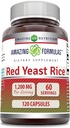 Osupljive formule Red Yeast Rice 1200mg na serviranje kapsule dodatek 