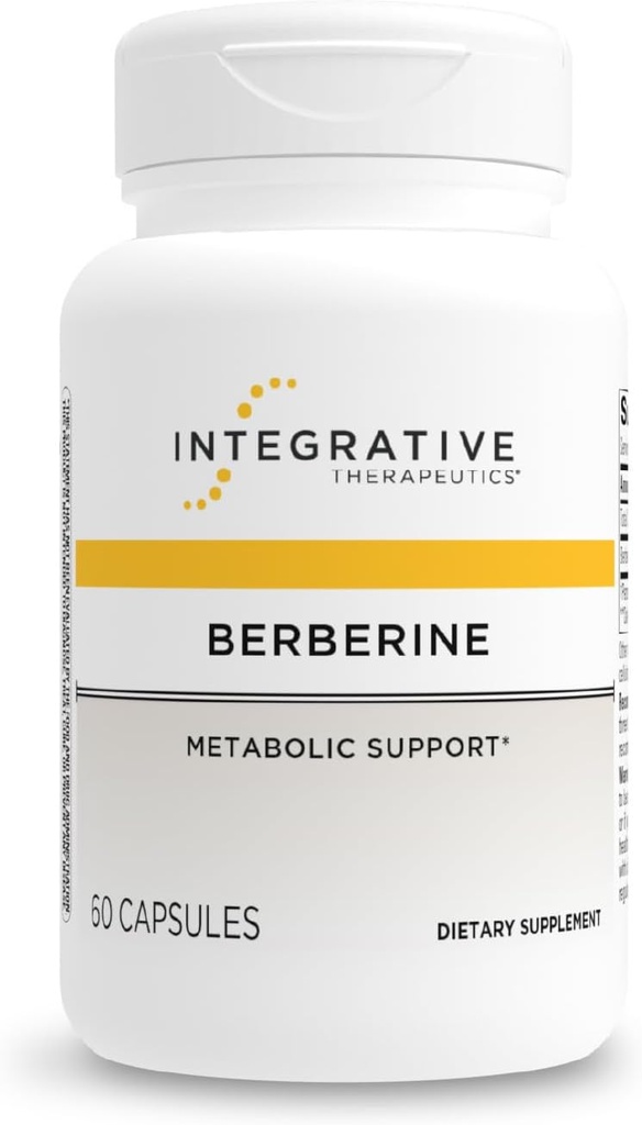 Integrative terapier Berberin - Supplement for Cellular Energy Metabolism & Metabolic Support* - Dairy-Free & Glutenfri - 60 Kapsler (60 Serveringer)