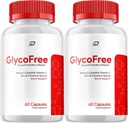 GlycoFree Capsules, GlycoFree Advanced Supplement, All Natural Formula to maintain Health Levels, maximum Strength Daily Formula, Glyco Free Capsules 2 Pack - 120 Capsules)