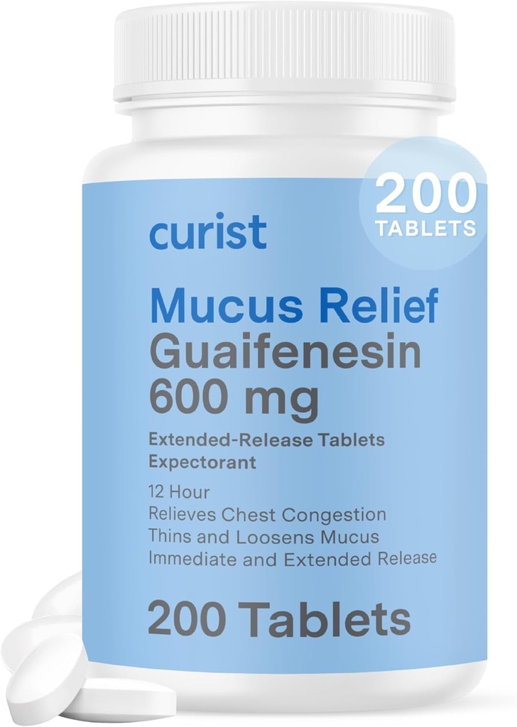 Curist Guaifensin 600 mg comprimate cu eliberare prelungită (200 comprimate cu eliberare orală)