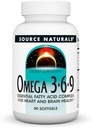 Källa Naturals Omega 3-6-9, Essential Fatty Acid Complex för hjärt- och hjärnhälsa * - 60 Softgels