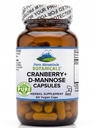 Pure Mountain Botanicals D Mannose with Cranberry Capsules - 60 Count Vegan Kosher - 1000mg D-Mannose for Urinary Tract Health - DMannose 1000mg with Vitamin C for Women and Men