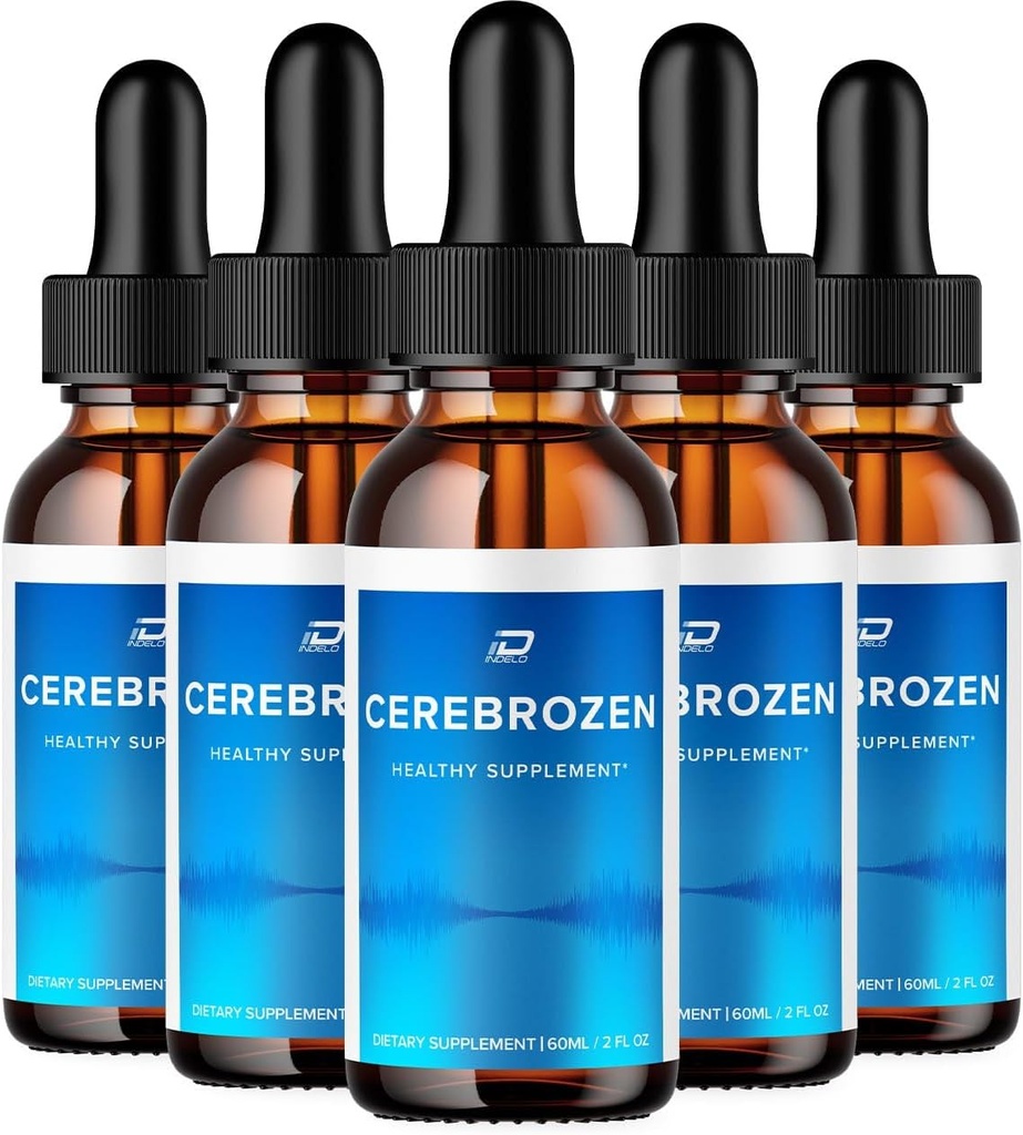 Cerebrozen Tinnitus Ear Drops - Cerebrozen 24, Cerebrozen Drops, Cerebrozen Reviews, Cerebrozen Drops for Ear relief (5 Pack - 300 ML)
