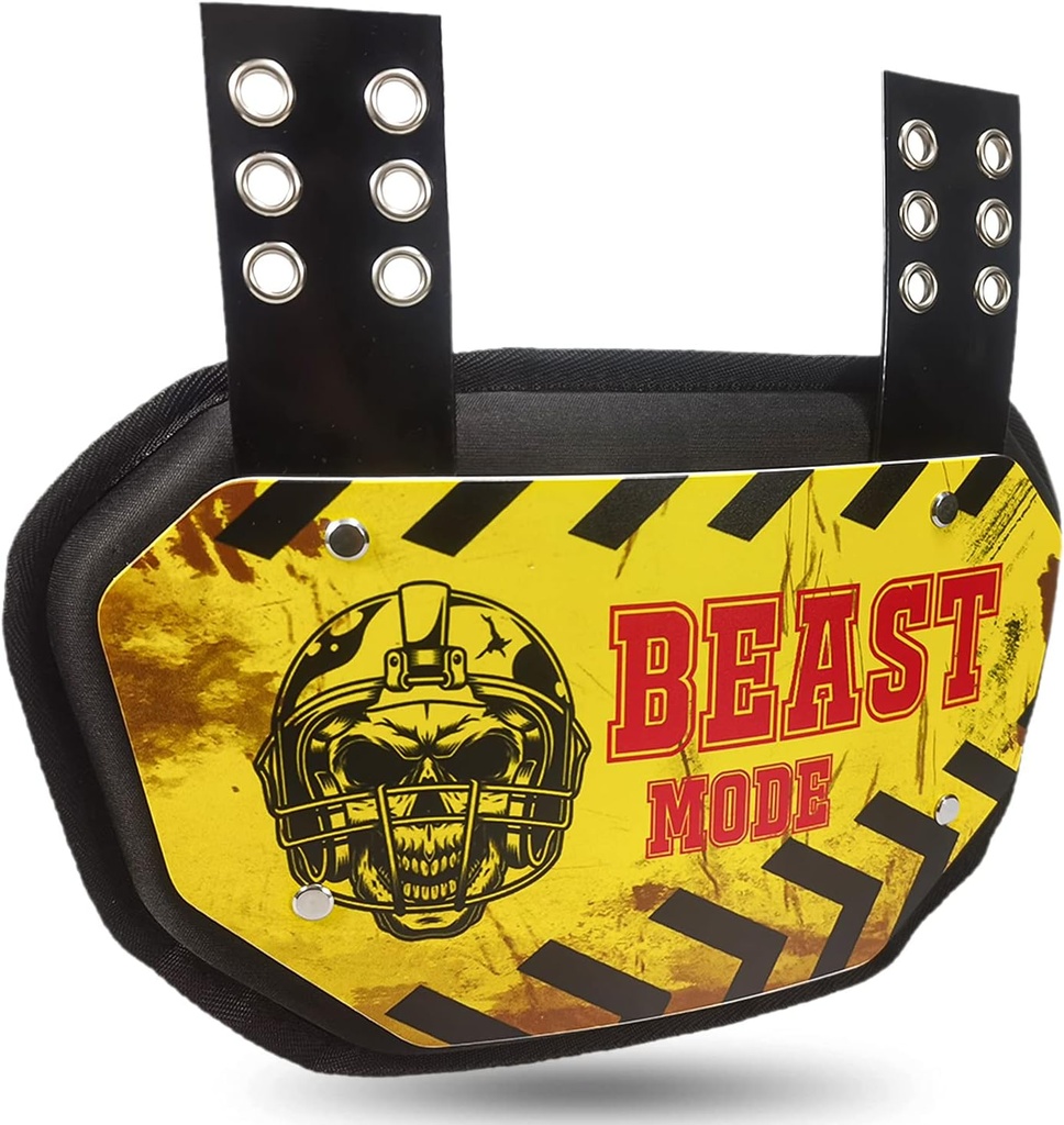 Sport Fußball Back Plate Fußball Backplates für Schulter Pads Fußball, Hintere Schutzuntere Back Pads für Fußball-Spieler, Untere Rücken werden sicher und stilvoll mit dieser robusten Backplate.