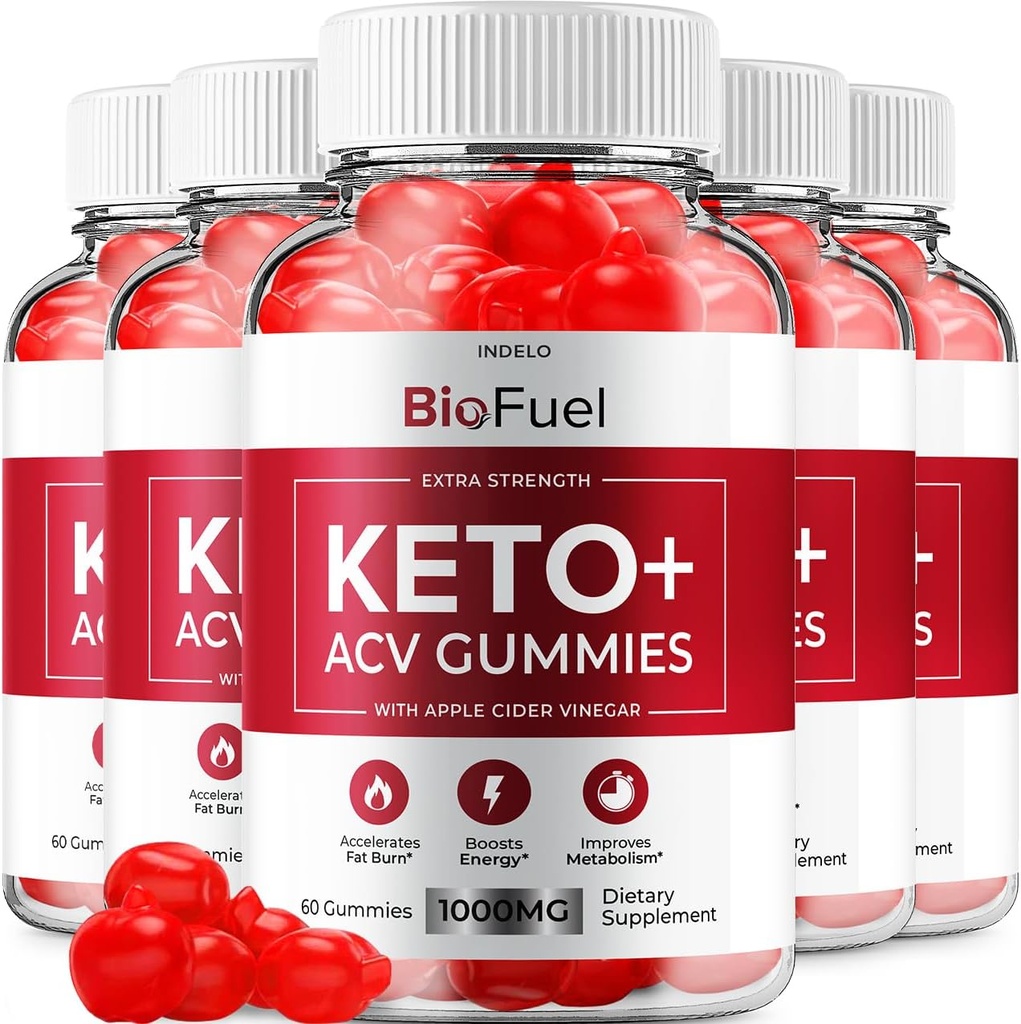 5 paketea) Bio Erregaia Keto ACV Gummies - Formula aurreratua BioFuel Keto Plus ACV Gummies Apple Cider Vinegar Bio Fuel ACV Pisua Kudeatzeko Gummies Dieta Osagarria Berrikuspena Gizonak (300 Gummies)