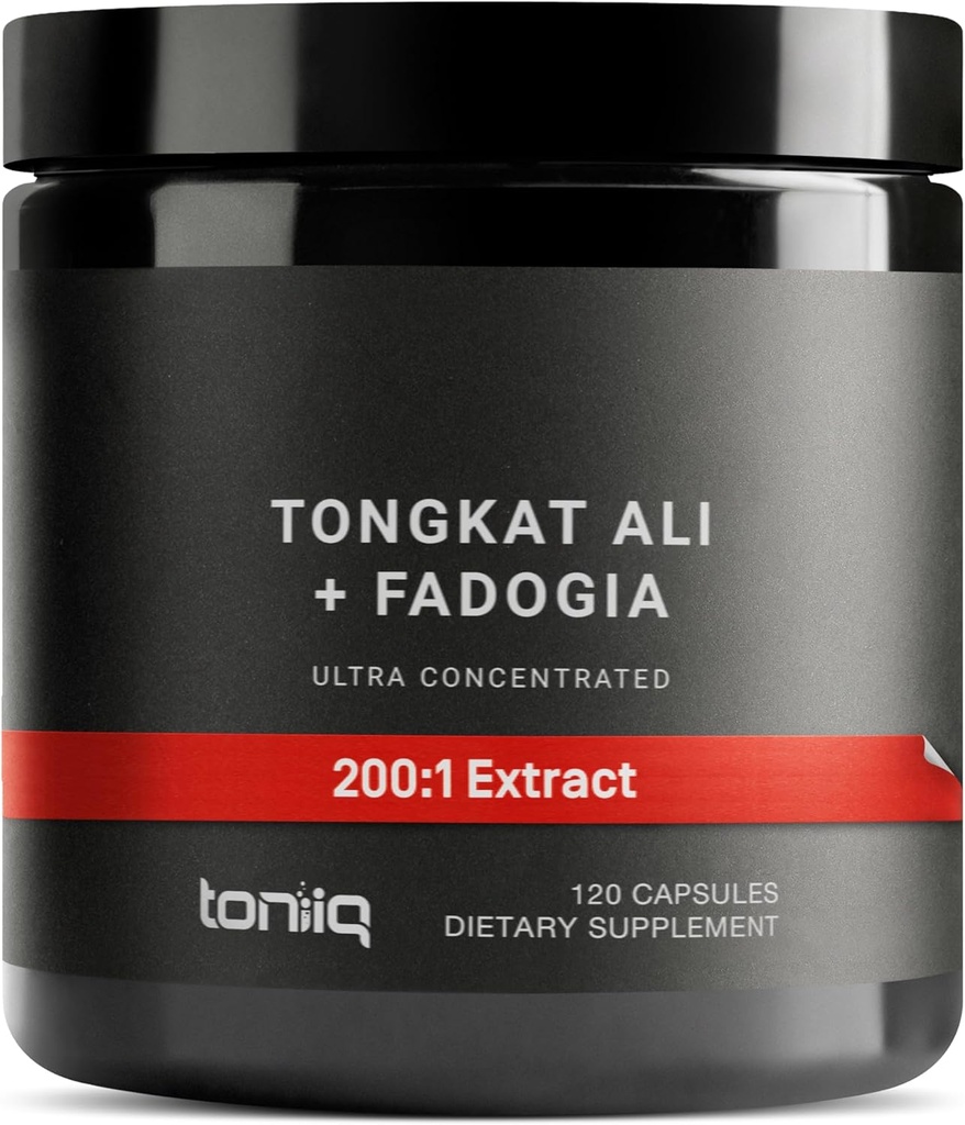 Tongkat Ali Fadogia Agrestis - Ultra High Potency 200:1 Tongkat Ali & 30:1 Fadogia Agrestis - 2% Eurycomanone - Third-Party Lab Tested - 120 Kapsule