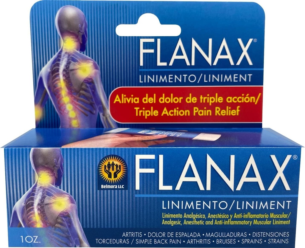 Flanax Pain Relief Cream, gyors hatású kenőcs izmok Aches, Back Pains, és Strains, Segít csökkenteni a gyulladást és javítja az atlétikai teljesítményt, 1 oz