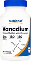 Nutricost Vanadium + Chromium 2mg 180 Vegetarian Capsules - Gluten Free, Non-GMO - Vanadium Supplement