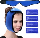 Face Pack face for TMJ, Fourte Teth, World-BIO Jaughs with 4 Reussulable Help Packs for Head, Sin, Oral and Faceial ศัลยกรรม, การบรรเทาปวดสําหรับ Swelling, Injuries, Denigal Im pas.